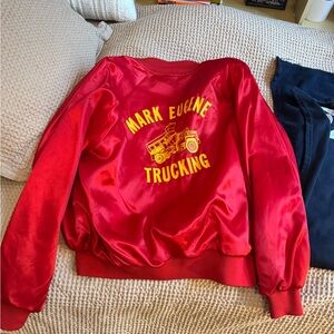 Vintage red bomber jacket